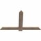 Ekena Millwork Eugene Smooth Timber Gable Bracket, Douglas Fir, 60"W x 38"H x 1 1/2"D x 5 1/2"F, 15/12 Pitch GBW060X38X0206EUG00SDF - alternate 2